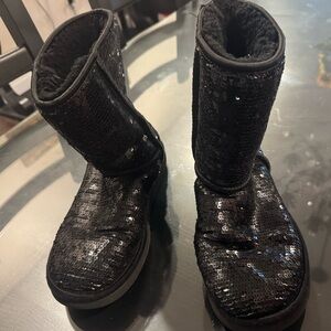 UGG Black Sequin Boots